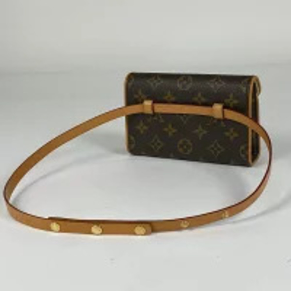 Louis Vuitton Pochette Body Bum Waist Florentine Belt Clutch Crossbody Bag Black